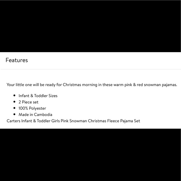 NEW Pink Snowman Fleece Pajama Set - Picture 4 of 4